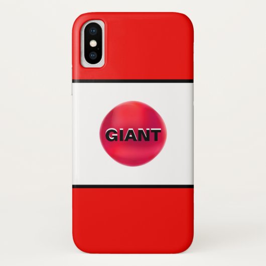 Zwart Rood Witte Strepen Case-Mate iPhone Case (Achterkant)
