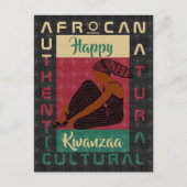 Zwart rood zwart AFRoCA Afro Africa Zwart erfgoed Briefkaart (Voorkant)