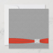 Zwart Rood Zwart Huwelijk Kaart (Achterkant)