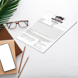 Zwart roofvoorstel notitieblok