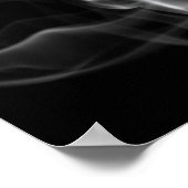 Zwart rooktapepremium Poster (Hoek)