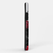 Zwart Roos - Aangepast monogram Case-Mate iPhone Case (Achterkant/rechts)