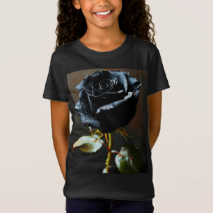 Zwart Roos Baby Fijne Jersey T-shirt – Zacht & Sty