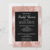 Zwart Roos Blush Roze Wit Shell Kaart (Voorkant)