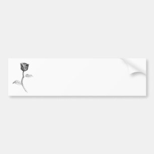 Zwart Roos. Bumpersticker