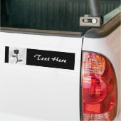 Zwart Roos. Bumpersticker (Op Truck)