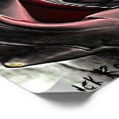 Zwart Roos Canvas Poster afdrukken (Hoek)