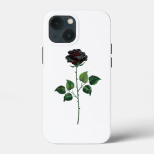 Zwart roos Case-Mate iPhone case