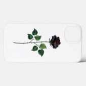 Zwart roos Case-Mate iPhone case (Achterkant (horizontaal))