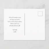 Zwart Roos Dark Gothic Flower Foto Dank u Briefkaart (Achterkant)