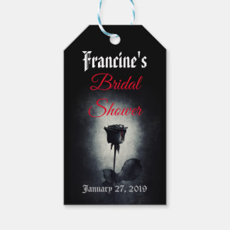 Zwart Roos Donker Vrijgezellenfeest Cadeau Label Cadeaulabel