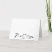  zwart roos door artD design Kaart (Achterkant)