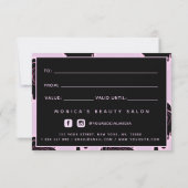 Zwart Roos druppelaar Glam Beauty Salon Makeup (Achterkant)