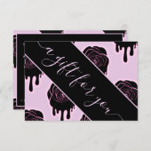 Zwart Roos druppelaar Glam Beauty Salon Makeup (Voorkant / Achterkant)