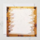 Zwart Roos en gouden vaas blanco Kaart (Achterkant)