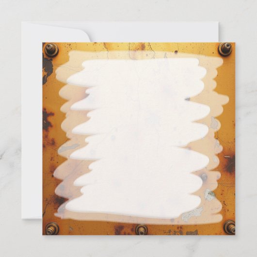 Zwart Roos en gouden vaas blanco Kaart (Achterkant)