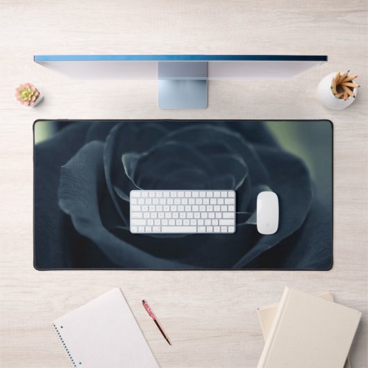 Zwart Roos Flower Dark Gothic Vibe Bureaumat (Kantoor 1)