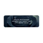 Zwart Roos Flower Dark Gothic Vibe Etiket (Voorkant)