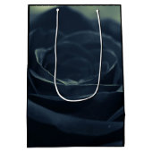 Zwart Roos Flower Dark Gothic Vibe Verjaardag Medium Cadeauzakje (Achterkant)