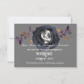 Zwart Roos foto Opslaan Onze Datum Kaart (Achterkant)