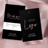 Zwart & Roos Gold Boutique Swing Label Prijs Label Visitekaartje