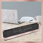 Zwart Roos Gold Classy Executive Business Gift Naambordje