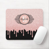 Zwart Roos Gold Driving Glitter Muismat (Met muis)