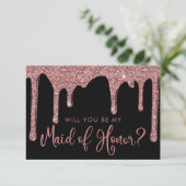 Zwart Roos Gold Glitter-harde schijven met eerbeto Kaart (Staand voorkant)