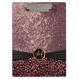  zwart-Roos Gold Glitter Klembord