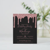 Zwart Roos Gold Glitter-schijven 's ochtends (Staand voorkant)