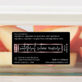 Zwart & Roos Gold Lash Serum Cosmetische Buis Masc Labels (Aangebracht)