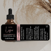 Zwart & Roos Gold Logo Essential Oil Waterproof Labels