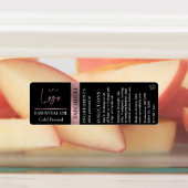 Zwart & Roos Gold Logo Essential Oil Waterproof Labels (Aangebracht)