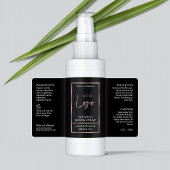 Zwart & Roos Gold Logo Room Spray Flessenlabel Etiket
