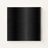 Zwart Roos Gold Mr. & Mrs. pasgetrouwden bruilofte Notitieboek (Achterkant)