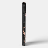 Zwart Roos Gold Waterverf gepersonaliseerd Case-Mate iPhone Case (Achterkant / Rechts)