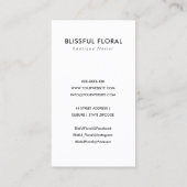 Zwart Roos Gold White Ceramic Geometric Stripes Visitekaartje (Achterkant)