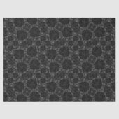 Zwart Roos Gothic Lace Achtergrondontleding Tissuepapier (Voorkant)