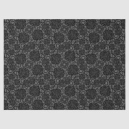 Zwart Roos Gothic Lace Achtergrondontleding Tissuepapier