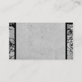 Zwart Roos Gotisch Lijst Trouwplaats Kaart Plaatskaartje (Achterkant)