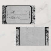 Zwart Roos Gotisch Lijst Trouwplaats Kaart Plaatskaartje (Voorkant / Achterkant)