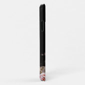  Zwart Roos Goud Elegante Waterverf Bloemen Case-Mate iPhone Case (Achterkant/rechts)