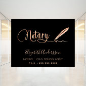 Zwart roos goud raamsticker