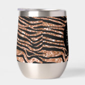 Zwart Roos Goud Zebra Glitter (Rechts)
