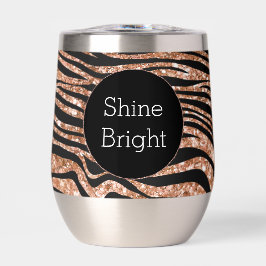 Zwart Roos Goud Zebra Glitter