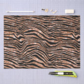 Zwart Roos Goud Zebra Glitter Tissuepapier (Craft)