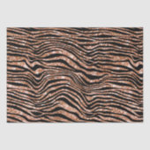 Zwart Roos Goud Zebra Glitter Tissuepapier (Voorkant)