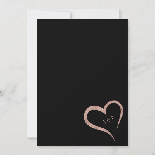 Zwart-Roos goudbruidkunst Deco Kaart (Achterkant)