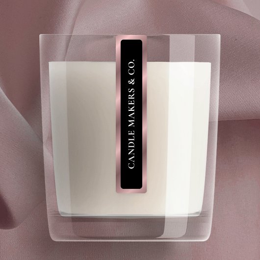 Zwart & Roos Gouden Tamper Proof Dunne Candle Jar Labels