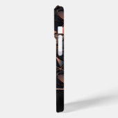 Zwart Roos Gouden Tegels Case-Mate iPhone Case (Achterkant / Links)